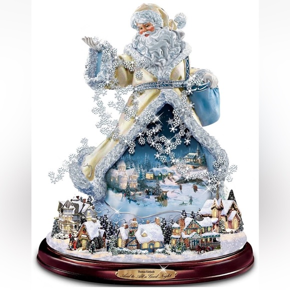 The Bradford Exchange Other - Thomas Kinkade Limited Edition Rotating Musical Santa Figurine. AA2534 NWOT
